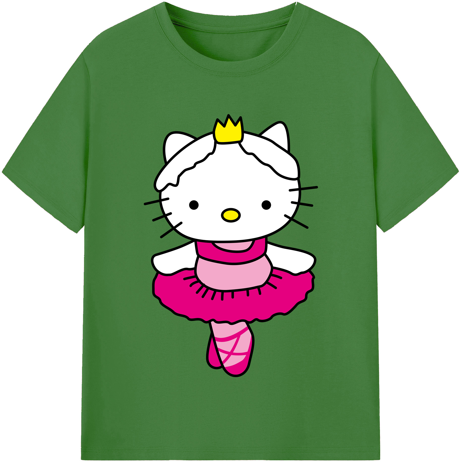 （画像用） Hello Kitty ハローキティ レディースカジュアルプリントTシャツ（綿100％）